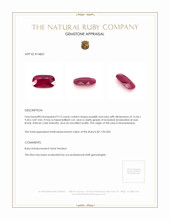 9.13 Ct. Ruby from Mozambique Appraisal
