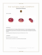 7.81 Ct. Star Ruby from Vietnam Appraisal