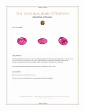 3.62 Ct. Pinkish Red Star Ruby from Vietnam Appraisal