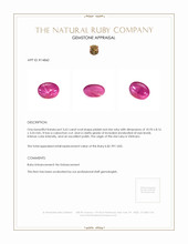 3.62 Ct. Star Ruby from Vietnam Appraisal