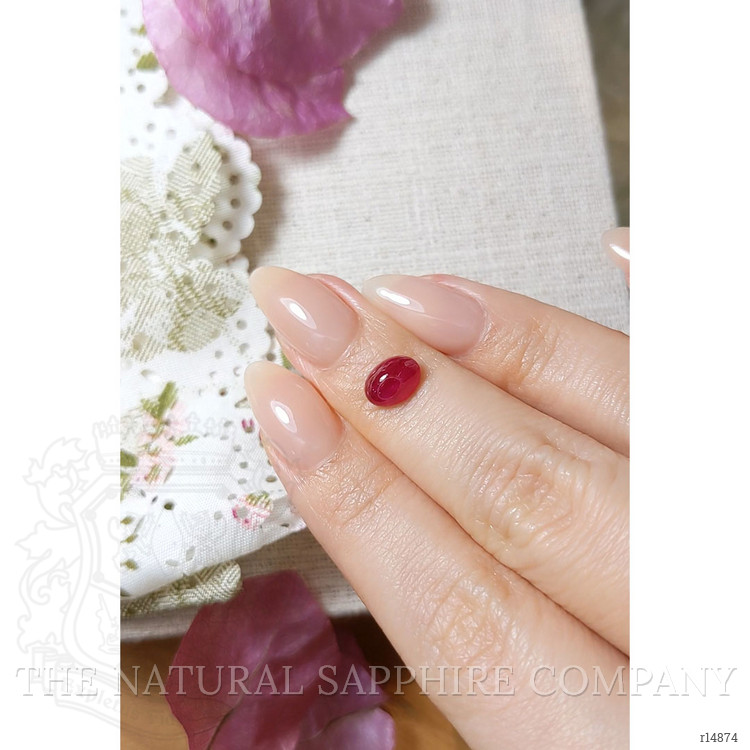 1.74 Ct. Cabochon Ruby from Mozambique