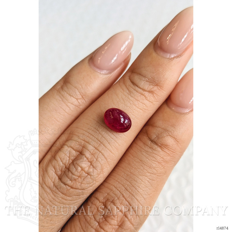 1.74 Ct. Cabochon Ruby from Mozambique