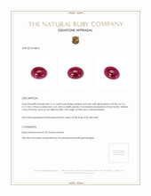 2.14 Ct. Cabochon Ruby from Mozambique Appraisal
