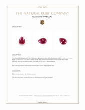 1.84 Ct. Cabochon Ruby from Mozambique Appraisal