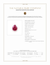 1.84 Ct. Cabochon Ruby from Mozambique Scan Report