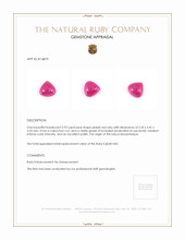 0.93 Ct. Pinkish Red Cabochon Ruby from Mozambique Appraisal