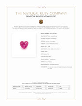 0.88 Ct. Pinkish Red Cabochon Ruby from Mozambique Scan Report