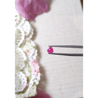 0.88 Ct. Cabochon Ruby from Mozambique Life Style