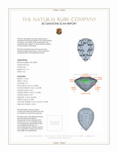 1.01 Ct. Ruby from Mozambique 3 D Scan Report