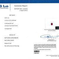 1.03 Ct. Ruby from Madagascar Scan Report