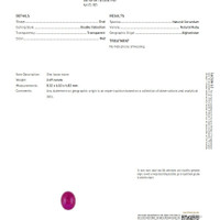 2.69 Ct. Cabochon Ruby from Afghanistan Scan Report