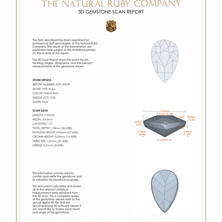 0.26 Ct. Ruby from Madagascar