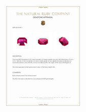 0.32 Ct. Purplish Red Ruby from Madagascar Appraisal