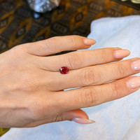 1.42 Ct. Ruby from Mozambique Life Style