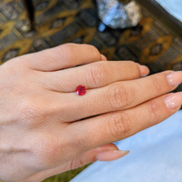 0.56 Ct. Ruby from Mozambique Life Style