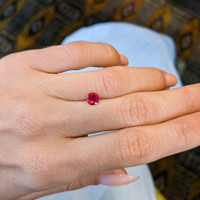 0.63 Ct. Ruby from Mozambique Life Style