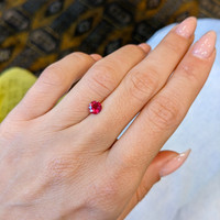0.63 Ct. Ruby from Mozambique Life Style