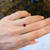 0.74 Ct. Ruby from Mozambique Life Style