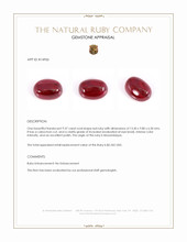 9.37 Ct. Cabochon Ruby from Mozambique Appraisal