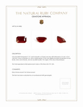 1.01 Ct. Ruby from Mozambique Appraisal