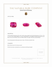 4.05 Ct. Ruby from Mozambique Appraisal