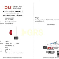 7.96 Ct. Ruby from Mozambique Scan Report