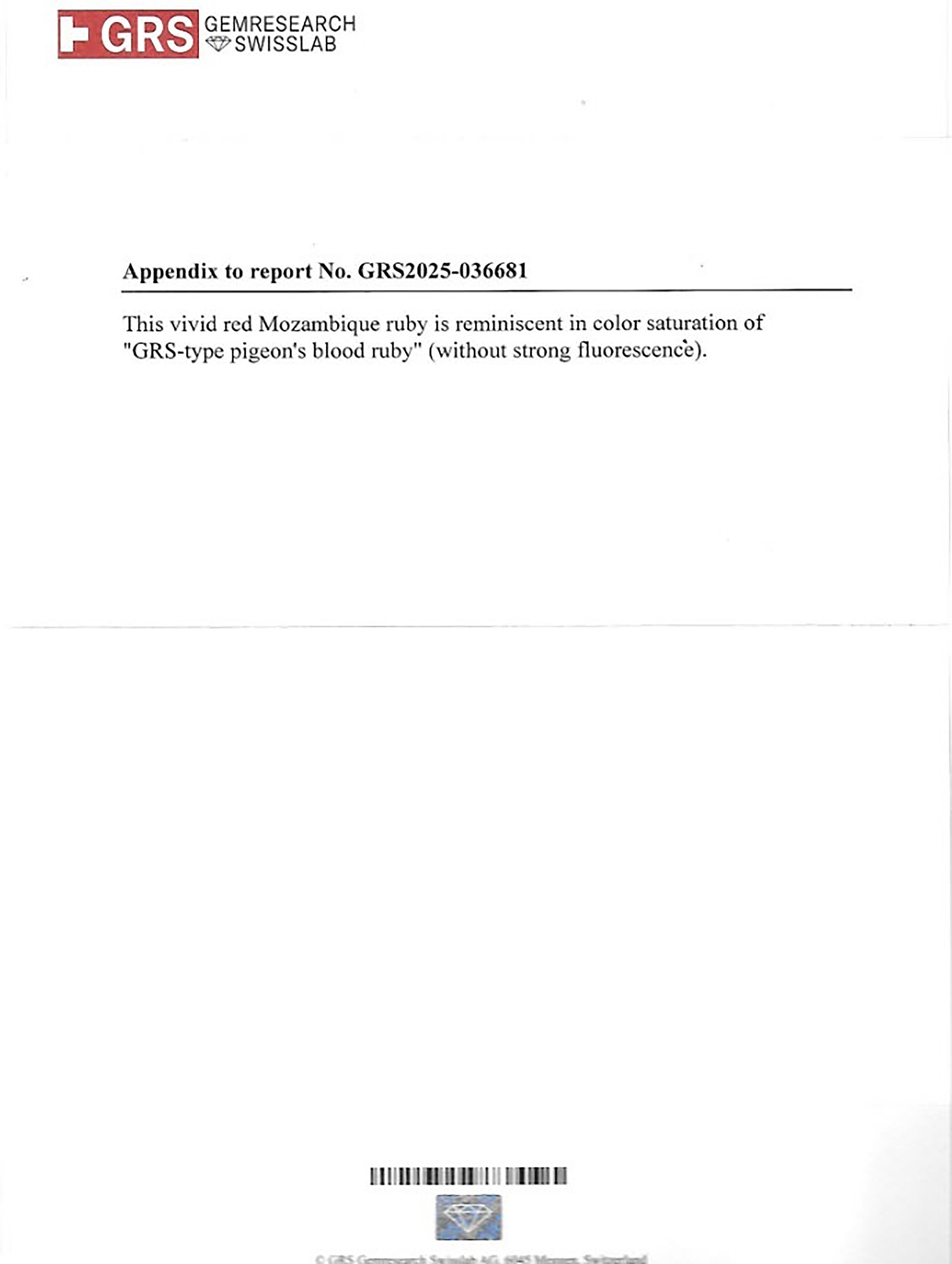 7.96 Ct. Ruby from Mozambique