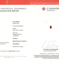 1.69 Ct. Ruby from Mozambique Scan Report