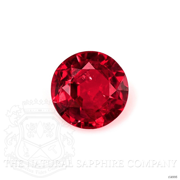 Accent Stones Ruby Ring 0.45 Ct., 18K Rose Gold
