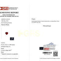 4.20 Ct. Ruby from Mozambique Scan Report