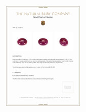 3.67 Ct. Cabochon Ruby from Burma (Myanmar) Appraisal