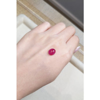 3.67 Ct. Cabochon Ruby from Burma (Myanmar) Life Style