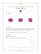 3.00 Ct. Cabochon Ruby from Burma (Myanmar) Appraisal