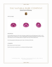 3.00 Ct. Cabochon Ruby from Burma (Myanmar) Appraisal