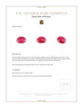 2.46 Ct. Cabochon Ruby from Burma (Myanmar) Appraisal