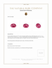 2.97 Ct. Cabochon Ruby from Burma (Myanmar) Appraisal