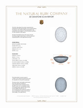 2.15 Ct. Cabochon Ruby from Burma (Myanmar) 3 D Scan Report