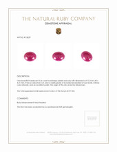 3.56 Ct. Cabochon Ruby from Burma (Myanmar) Appraisal