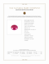 3.56 Ct. Cabochon Ruby from Burma (Myanmar) Scan Report
