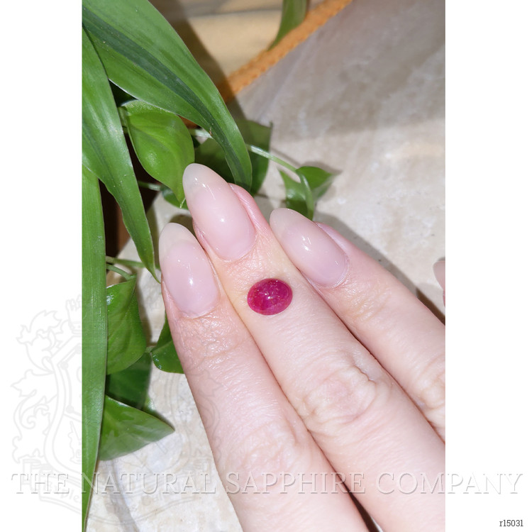2.45 Ct. Cabochon Ruby from Burma (Myanmar)