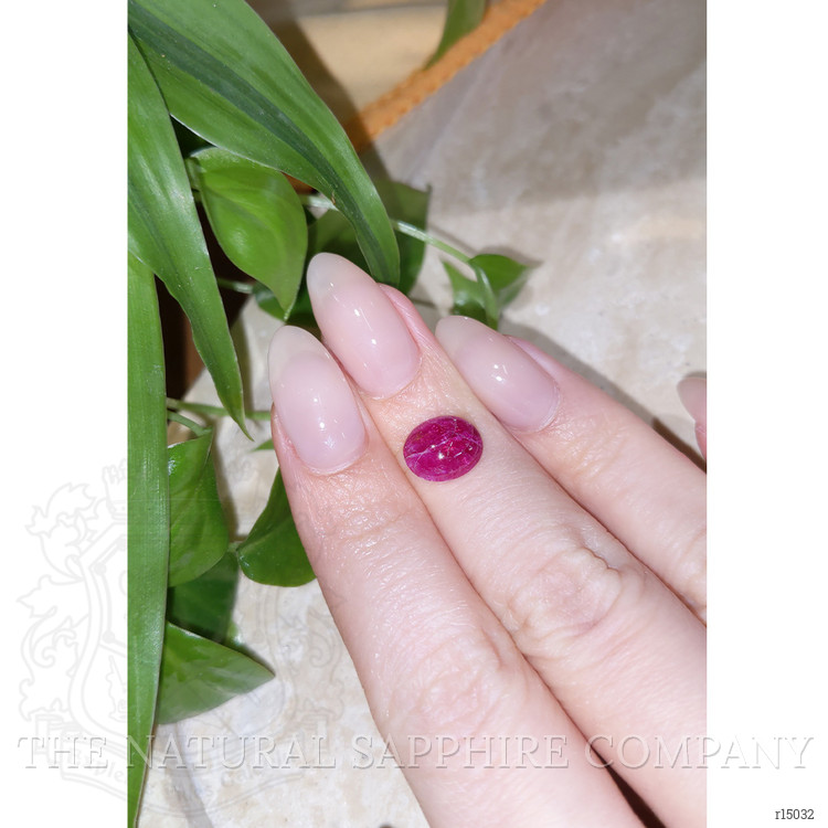 2.91 Ct. Cabochon Ruby from Burma (Myanmar)