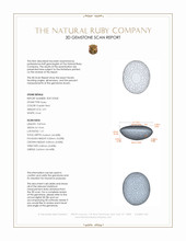 2.91 Ct. Cabochon Ruby from Burma (Myanmar) 3 D Scan Report