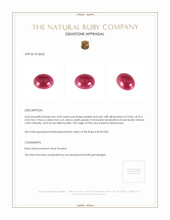 4.09 Ct. Cabochon Ruby from Burma (Myanmar) Appraisal