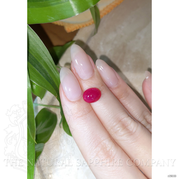 4.09 Ct. Cabochon Ruby from Burma (Myanmar)