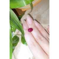3.55 Ct. Cabochon Ruby from Burma (Myanmar) Life Style