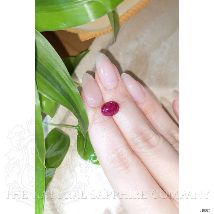 3.55 Ct. Cabochon Ruby from Burma (Myanmar)
