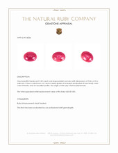 3.28 Ct. Cabochon Ruby from Burma (Myanmar) Appraisal