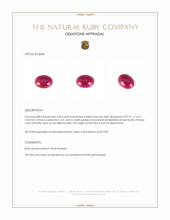 3.00 Ct. Cabochon Ruby from Burma (Myanmar) Appraisal