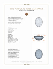 2.24 Ct. Cabochon Ruby from Burma (Myanmar) 3 D Scan Report