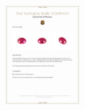 2.76 Ct. Cabochon Ruby from Burma (Myanmar) Appraisal